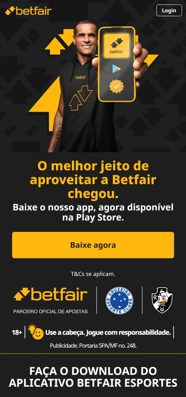 Baixe o aplicativo Betfair para Android.