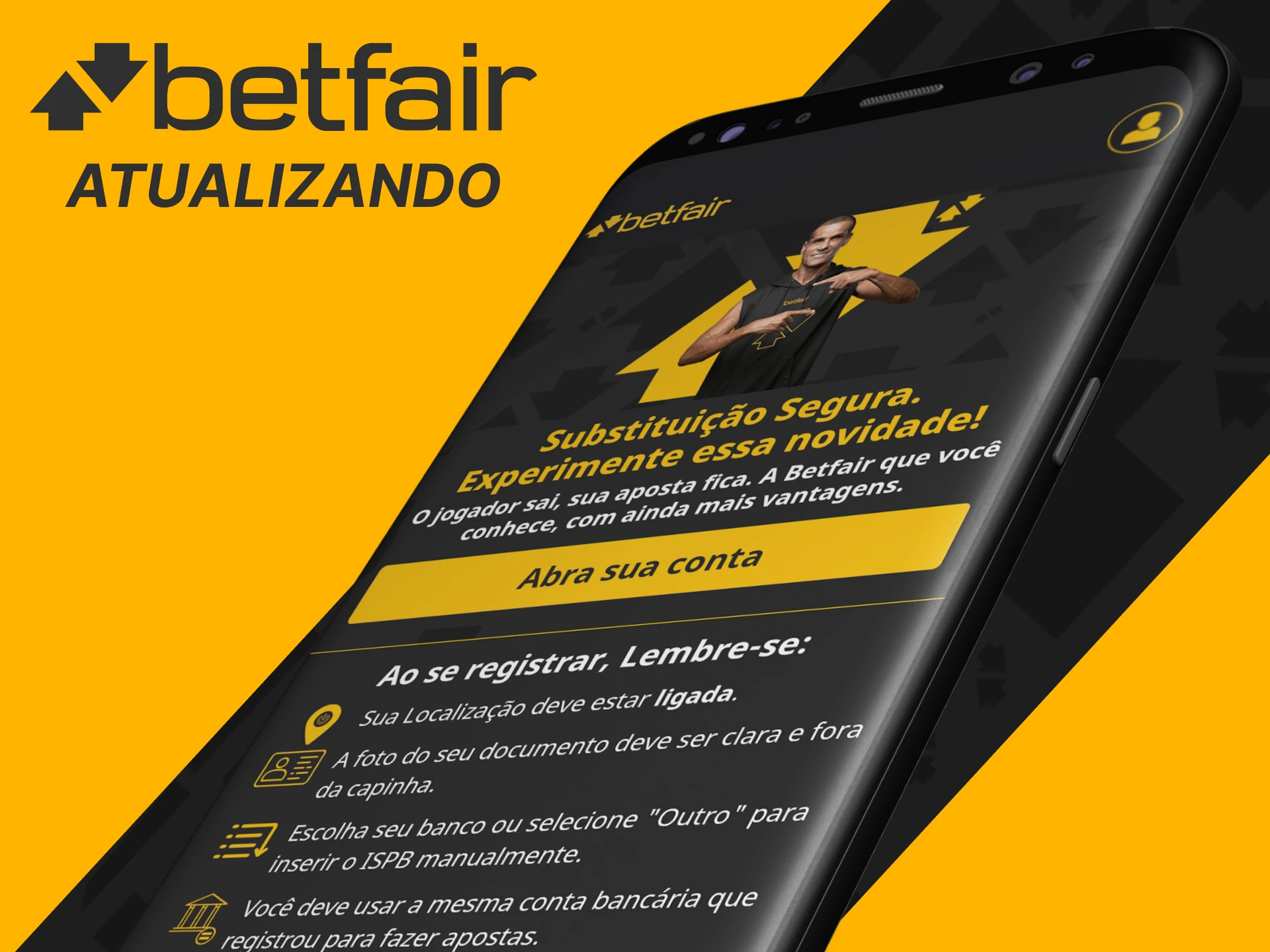 Não se esqueça de atualizar seu aplicativo Betfair.