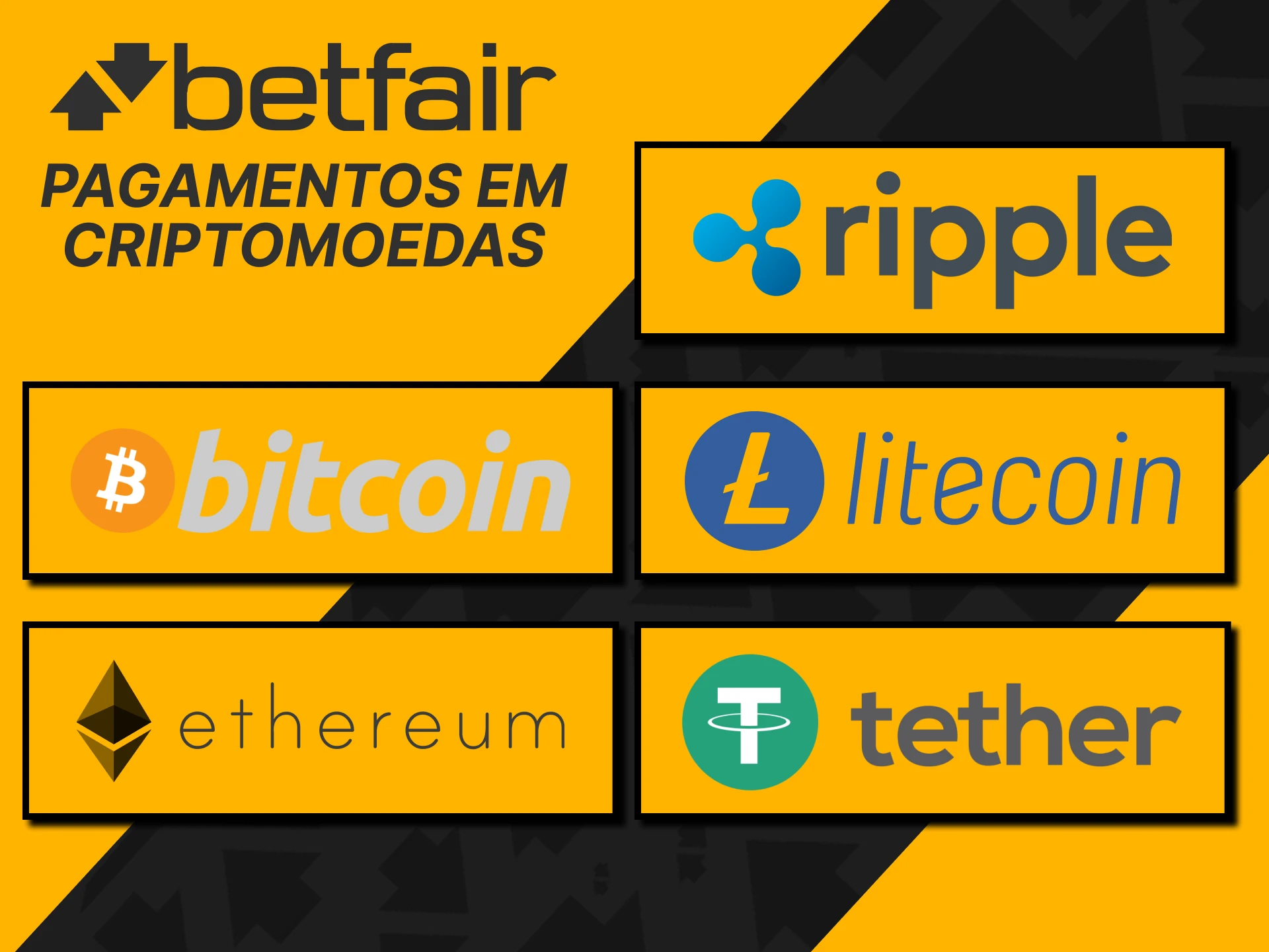 Aumente a sua conta Betfight com criptomoedas.